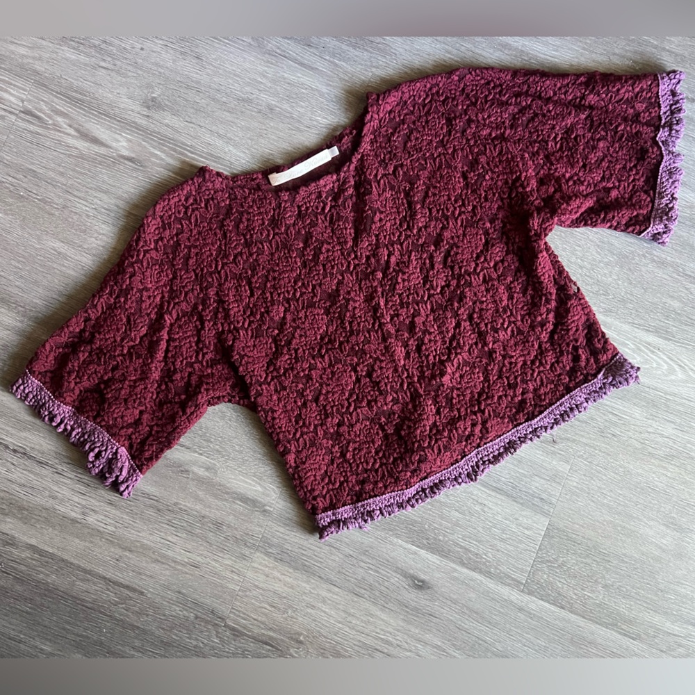 To Love Kuvaa Lace Top with Fringe